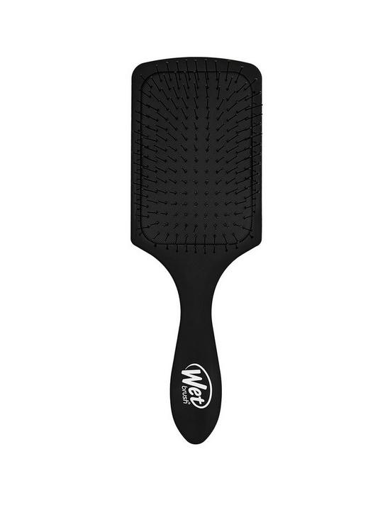 front image of wetbrush-paddle-detangler-black