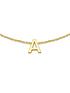  image of love-gold-9ct-yellow-gold-initial-bracelet