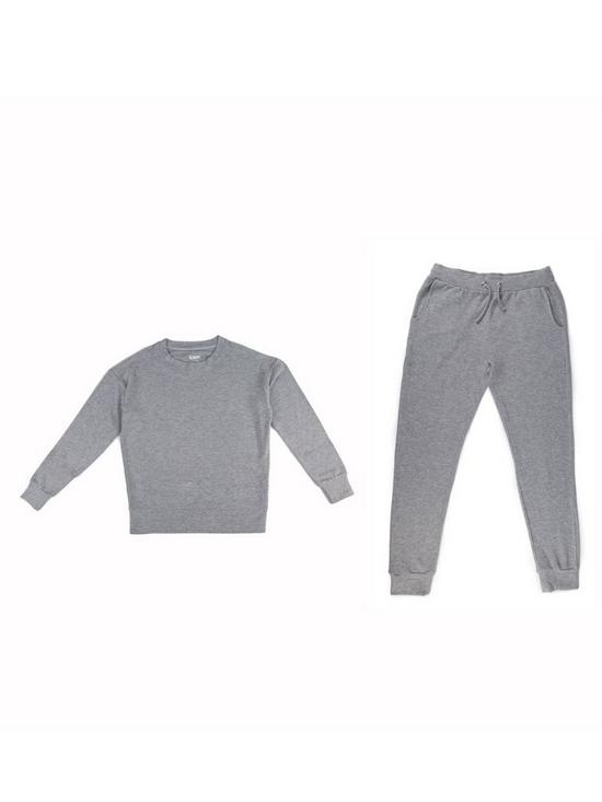 stillFront image of totes-ladies-loungewear-pyjama-set-grey
