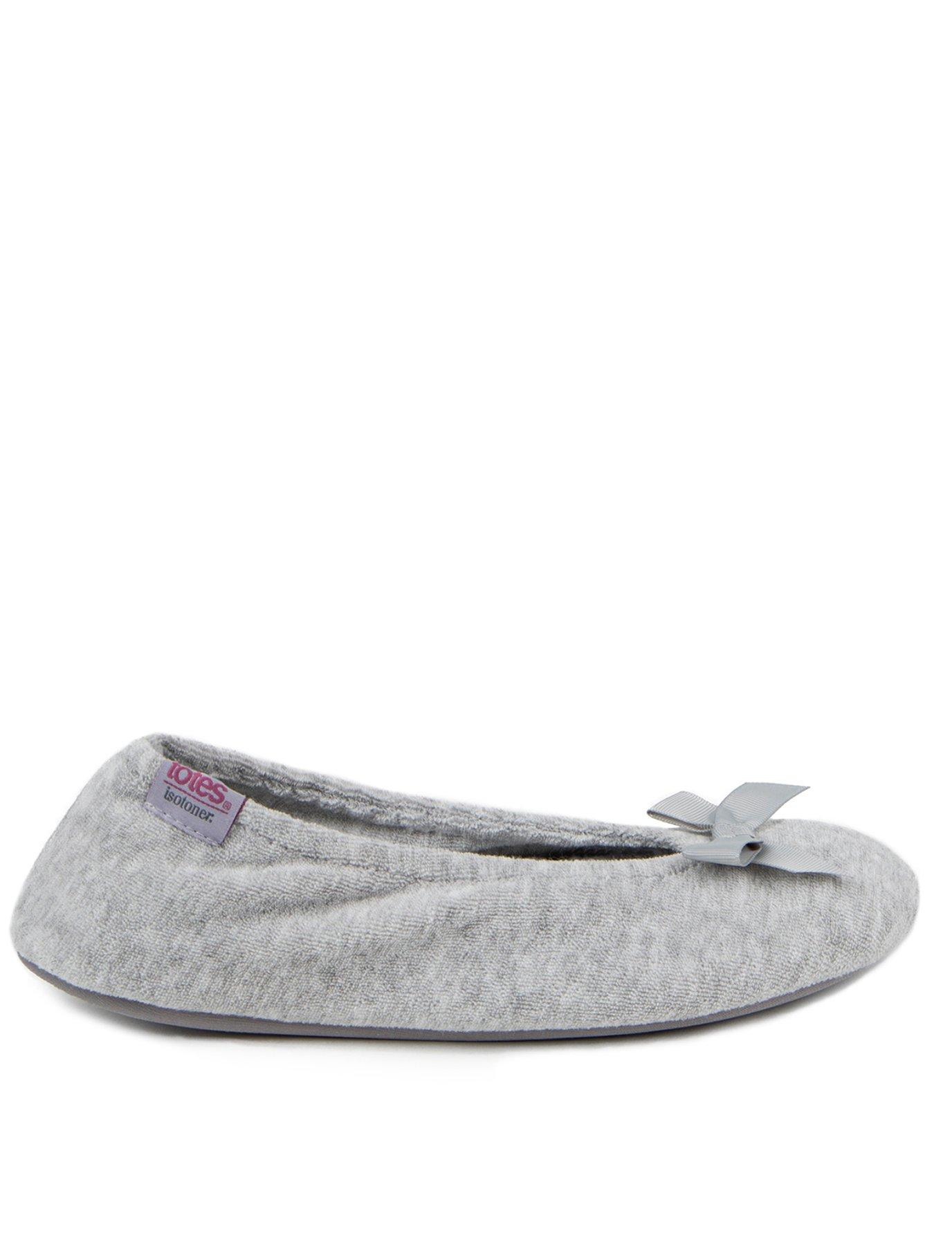 undefined Isotoner Terry Ballet With Pillowstep - Grey