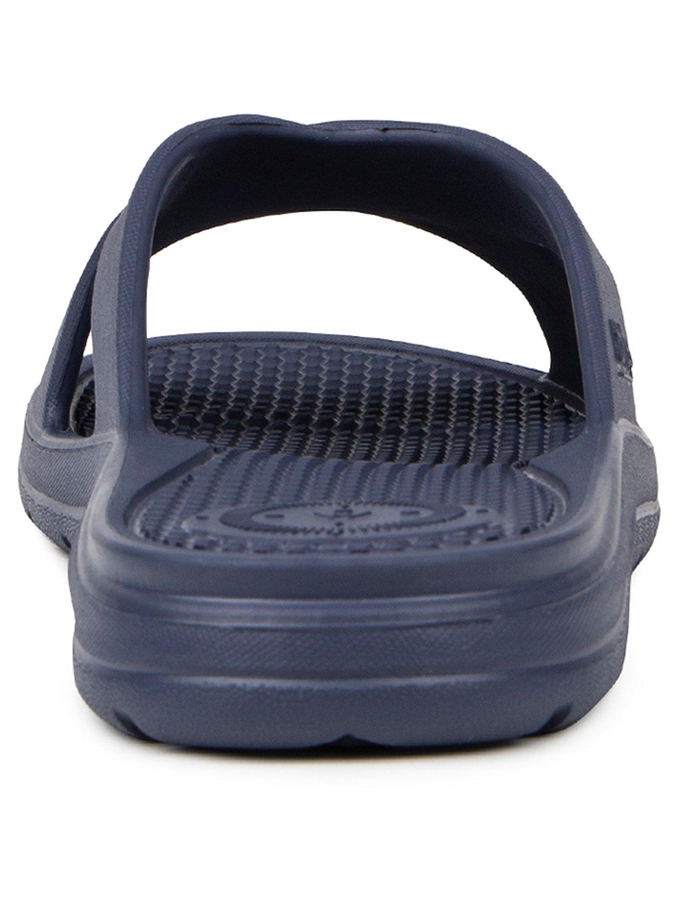 TOTES Ladies Solbounce Cross Slide Sandals - Navy | littlewoods.com