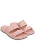  image of totes-ladies-solbounce-double-strap-slide-sandals-pink
