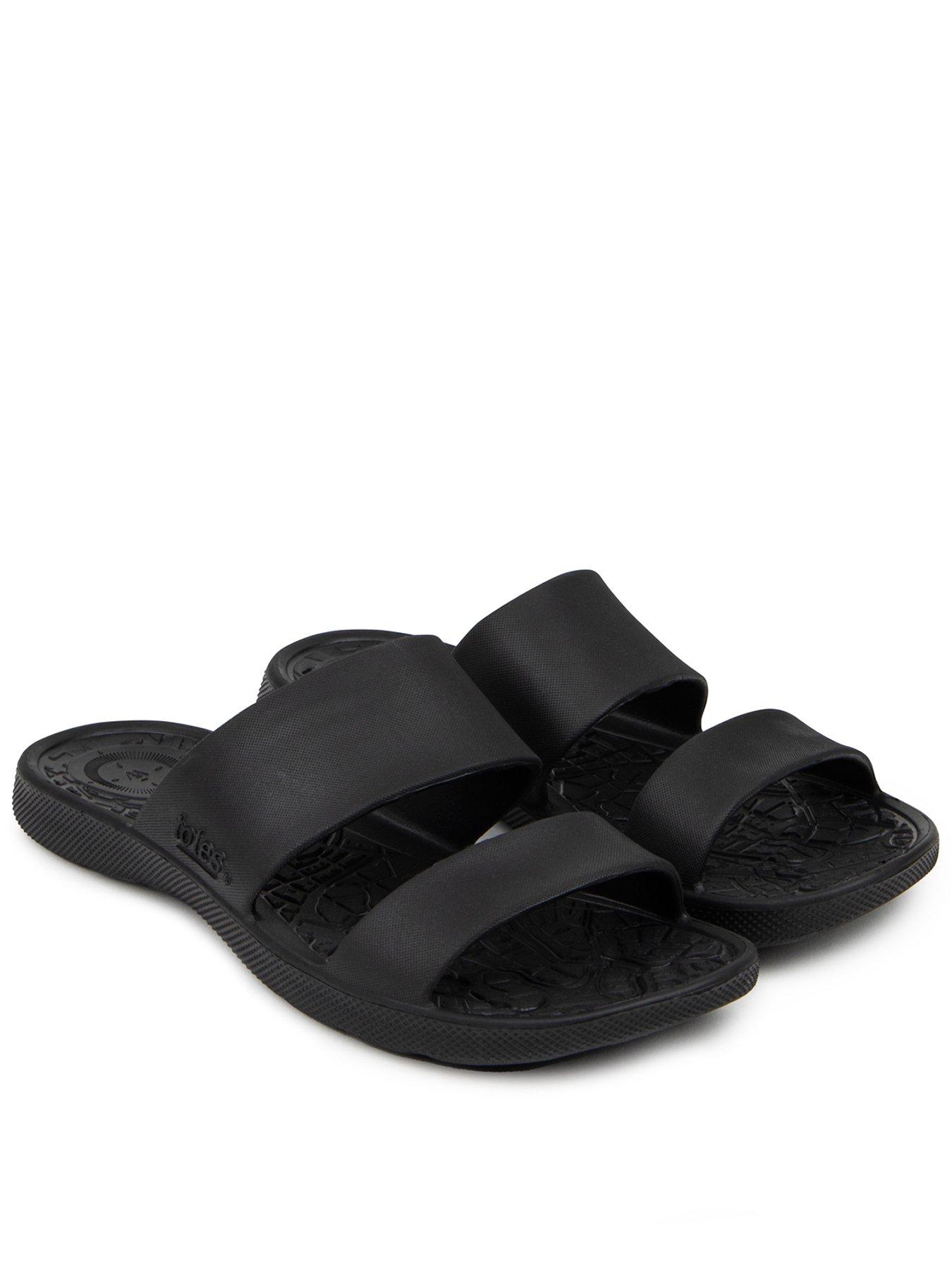 undefined Ladies Solbounce Double Strap Slide Sandals - Black