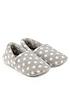  image of totes-popcorn-full-back-slipper-with-memory-foam-amp-pillowstep-grey