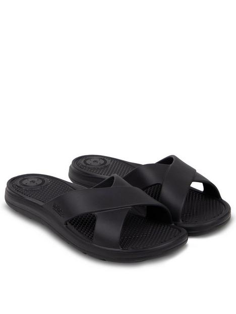 totes-ladies-solbounce-cross-slide-sandals-black