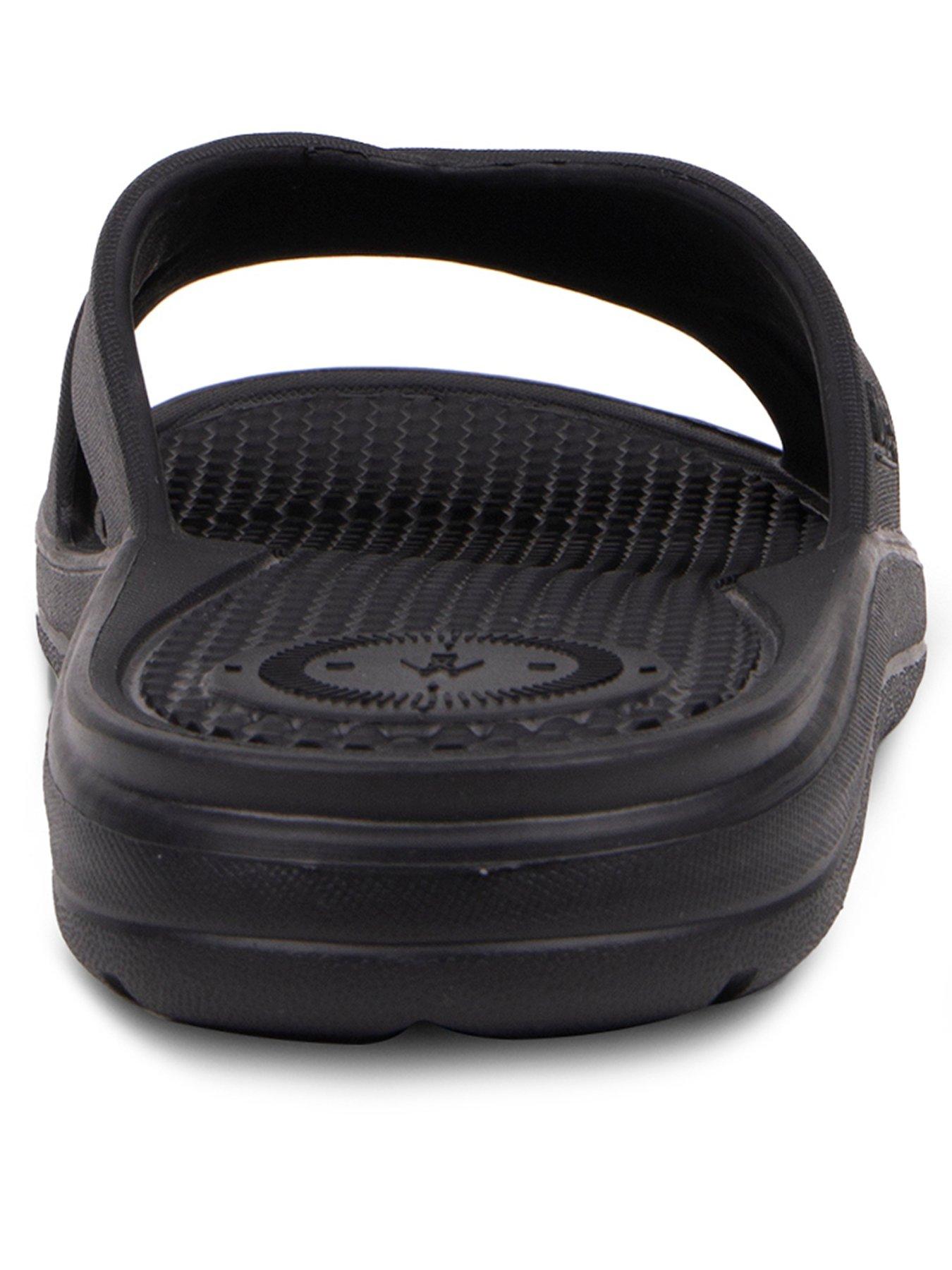  image of totes-ladies-solbounce-cross-slide-sandals-black