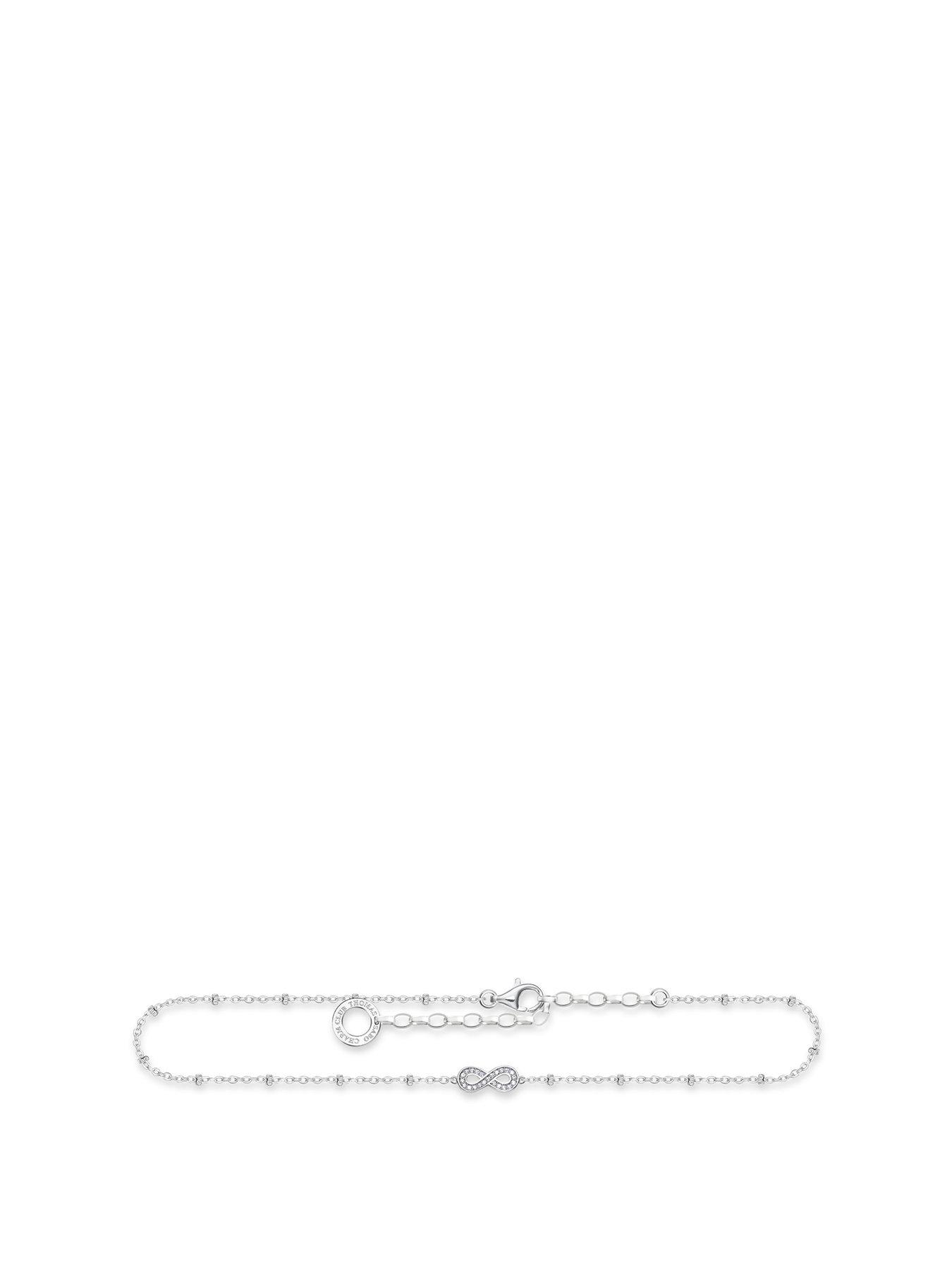 undefined Infinity Single Anklet 925 Sterling Silver