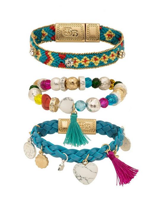 front image of bibi-bijoux-gold-multi-coloured-nomad-bracelet-set