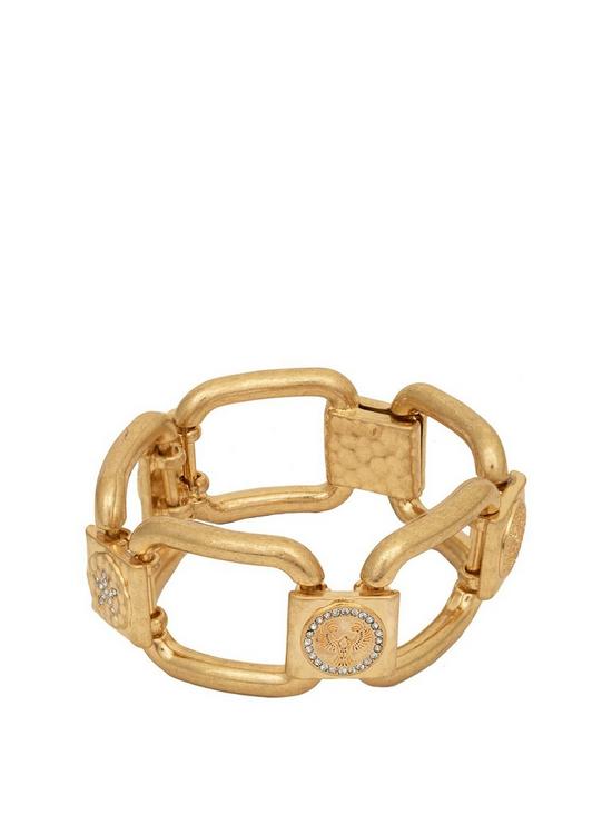 front image of bibi-bijoux-gold-free-spirit-chunky-bangle