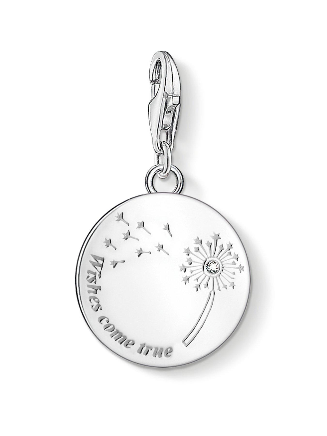 undefined Charm Pendant Dandelion Wishes Come True
