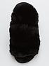  image of v-by-very-faux-fur-slingback-slipper-black