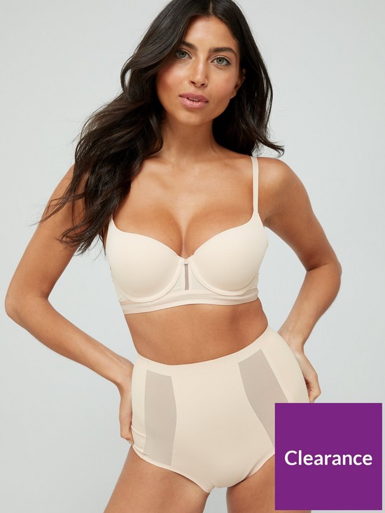 front image of dorina-recycled-micro-shaping-brief-beige