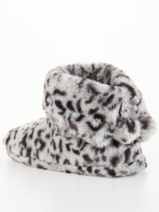 stillFront image of v-by-very-faux-fur-slipper-boot-grey