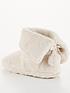  image of v-by-very-faux-fur-slipper-boot-beige