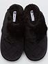 image of v-by-very-faux-fur-lined-mule-slipper-black