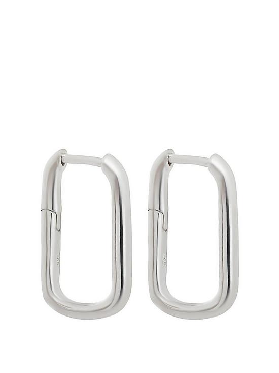 front image of simply-silver-sterling-silver-925-mini-rectangle-hoop-earring