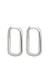  image of simply-silver-sterling-silver-925-mini-rectangle-hoop-earring