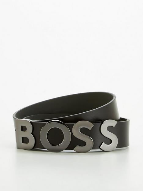 boss-bold-plaque-belt-black