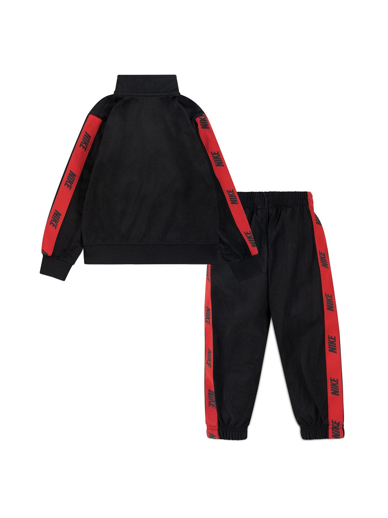 Nike Younger Boys Logo Tracksuit Set Black