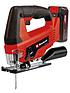  image of einhell-power-x-change-classic-18v-jigsaw-with-5-blades-1x25-ah