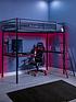  image of x-rocker-icarus-xl-gaming-high-sleeper-with-desk