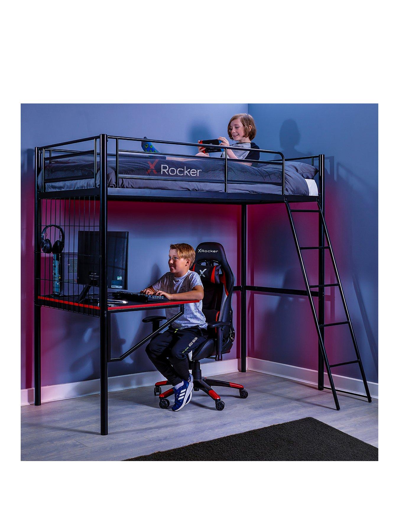 X Rocker Icarus Xl Gaming High Sleeper With Desk littlewoods