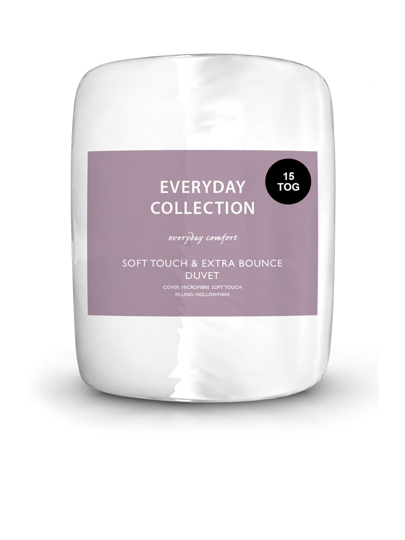 Very Home Soft Touch and Extra Bounce 15-Tog Duvet - White