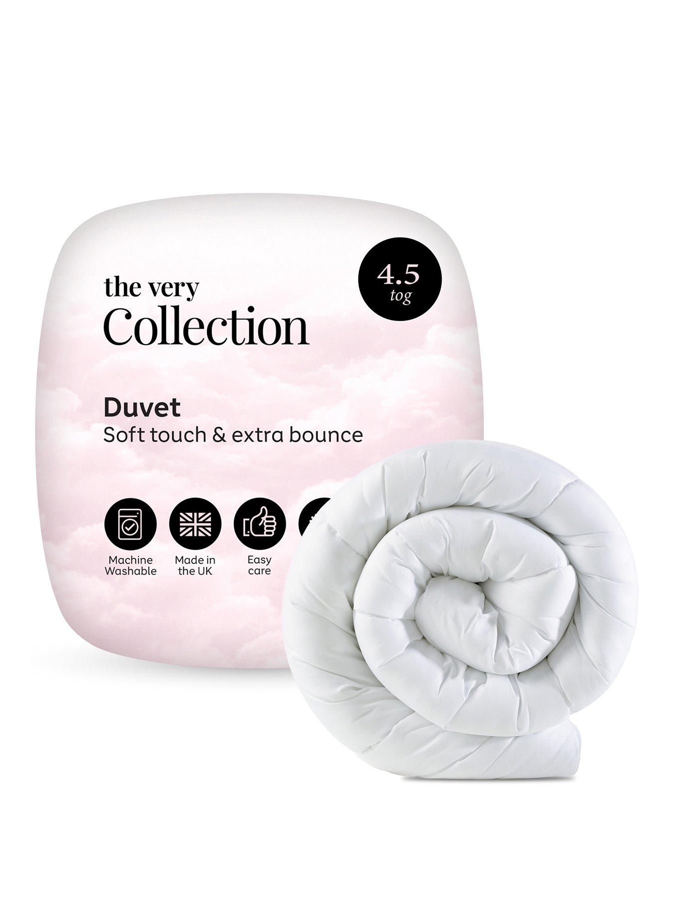 The Very Collection Soft Touch and Extra Bounce 4.5-Tog Duvet - White