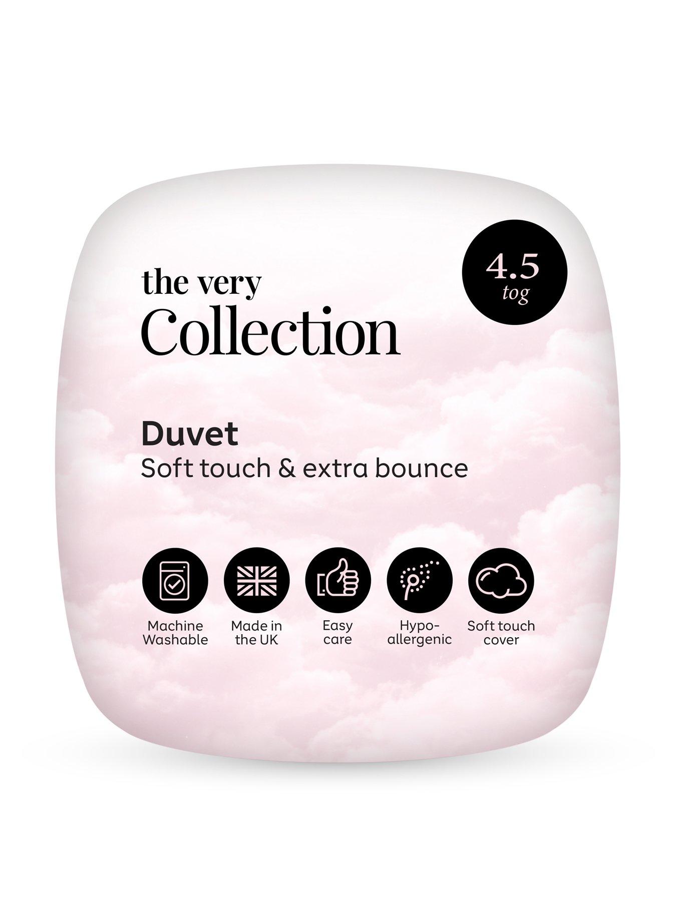 Image 2 of 6 of The Very Collection Soft Touch and Extra Bounce 4.5-Tog Duvet - White