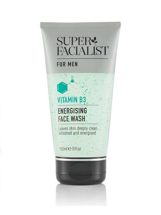 front image of super-facialist-for-men-vitamin-b3-energising-face-wash-150ml