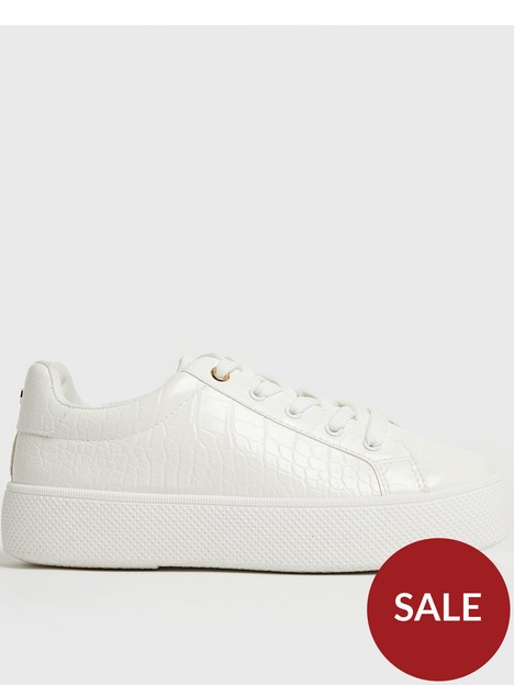 new-look-white-faux-croc-chunky-trainers