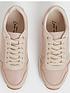  image of new-look-pink-faux-snake-trim-lace-up-trainers