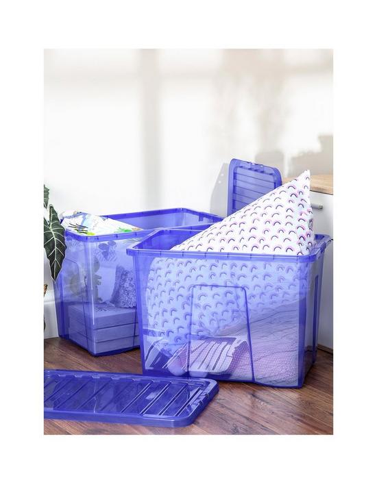 front image of wham-set-of-2-blue-crystal-80-litrenbspplastic-storage-boxesnbsp