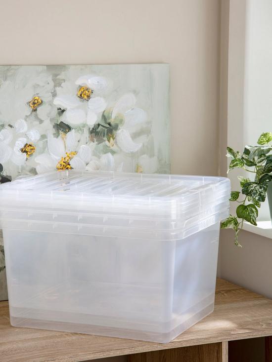 stillFront image of wham-set-of-3-clear-crystal-37-litre-plastic-storage-boxesnbsp