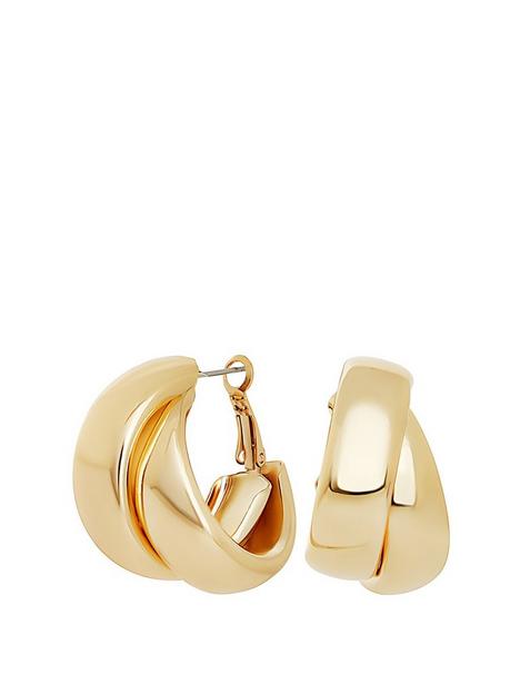 mood-gold-polished-chunky-double-hoop-earrings