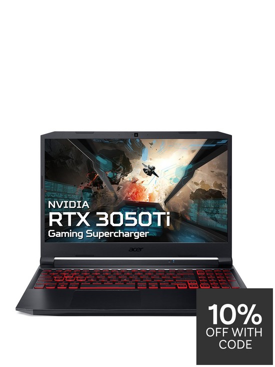 front image of acer-nitro-5-gaming-laptopnbsp--156in-fhd-geforce-rtx-3050-tinbspintel-core-i5-16gb-ram-512gb-ssd