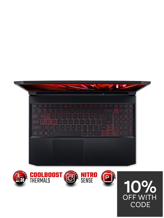 stillFront image of acer-nitro-5-gaming-laptopnbsp--156in-fhd-geforce-rtx-3050-tinbspintel-core-i5-16gb-ram-512gb-ssd