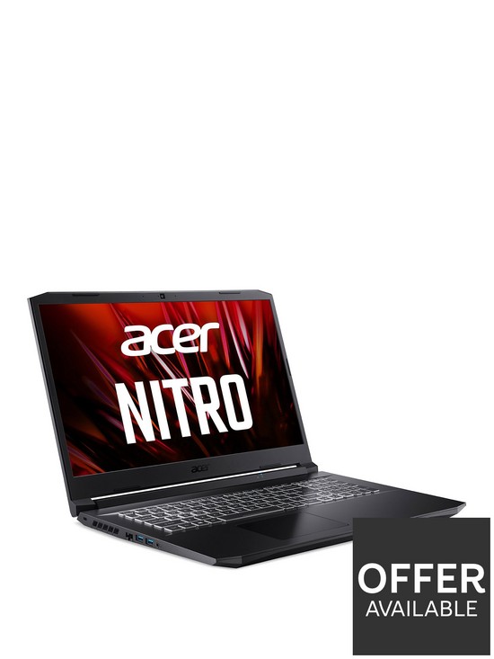 front image of acer-nitro-5-gaming-laptop-173-qhd-geforce-rtx-3060nbspintel-core-i7-16gb-ram-512gb-ssd-with-optional-xbox-game-pass-3-months