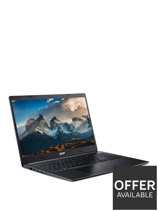 front image of acer-aspire-5-laptop-156in-fhdnbspamd-ryzen-7-8gb-ramnbsp512gb-ssd-with-optional-microsoft-365-family-12-months-black