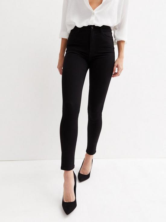front image of new-look-lift-and-shape-jenna-skinny-jeans-black