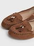  image of new-look-tan-suedette-tassel-lace-loafers
