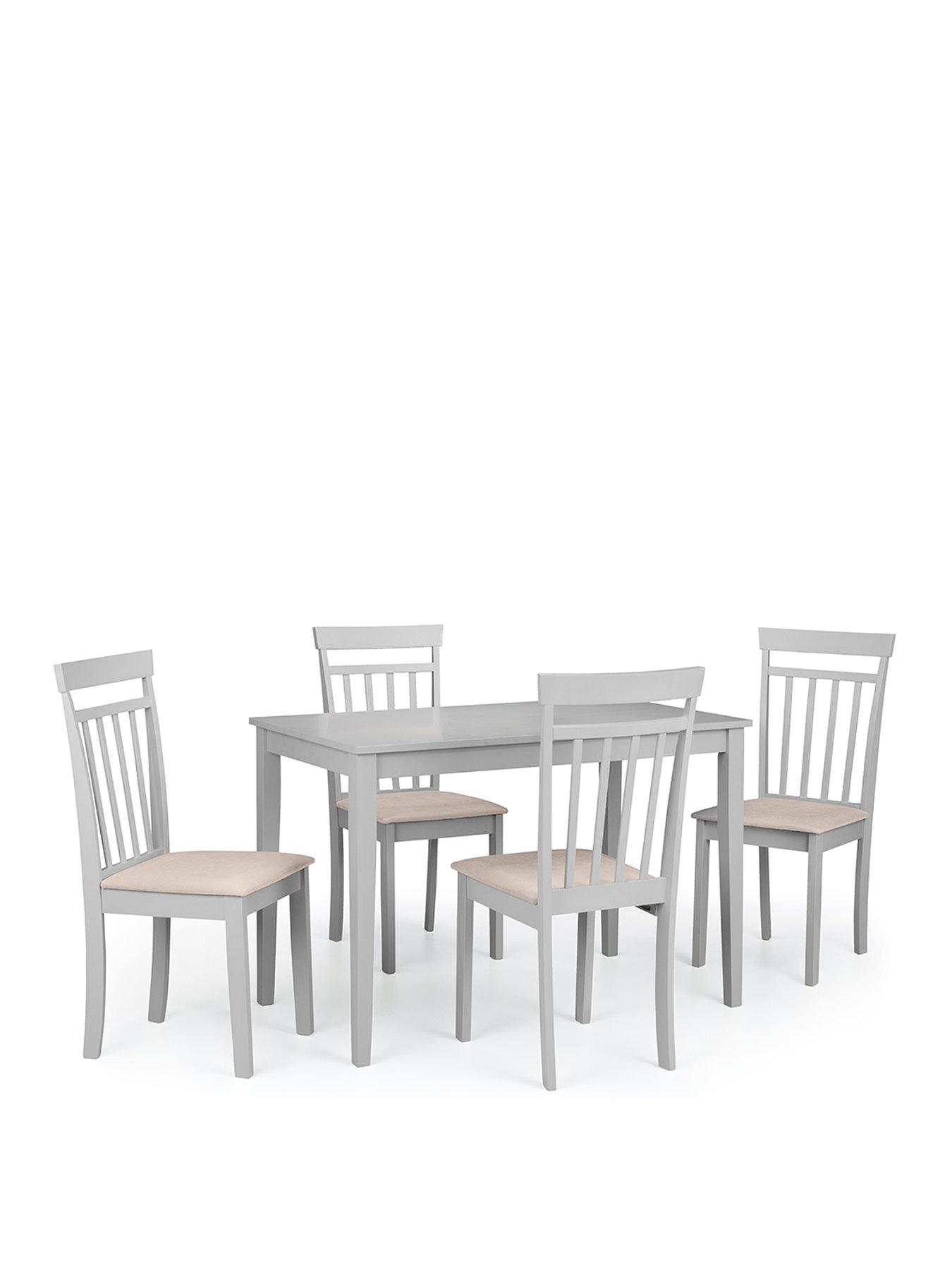 Image 1 of 4 of Julian Bowen Taku 114 cm Dining&nbsp;Table + 4 Coast Chairs