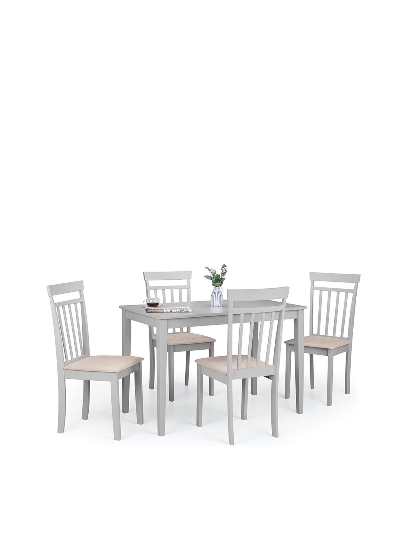 Image 2 of 4 of Julian Bowen Taku 114 cm Dining&nbsp;Table + 4 Coast Chairs