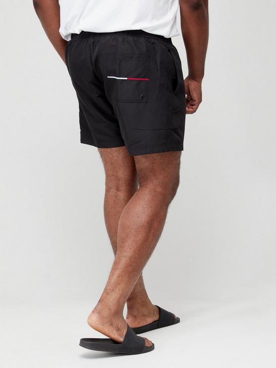 stillFront image of tommy-hilfiger-big-amp-tall-classic-swim-shorts-black