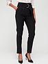  image of v-by-very-d-ring-tapered-trouser-black
