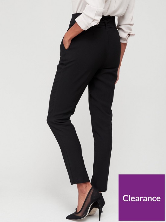 stillFront image of v-by-very-d-ring-tapered-trouser-black