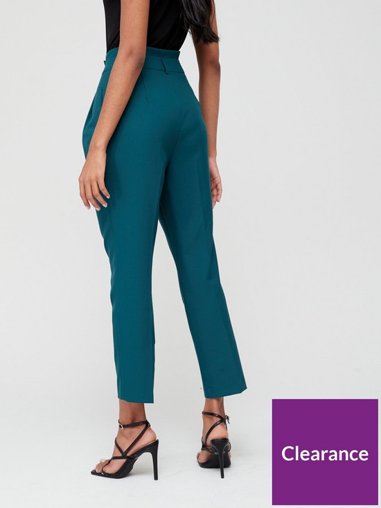 stillFront image of v-by-very-military-button-tab-tapered-trouser-green