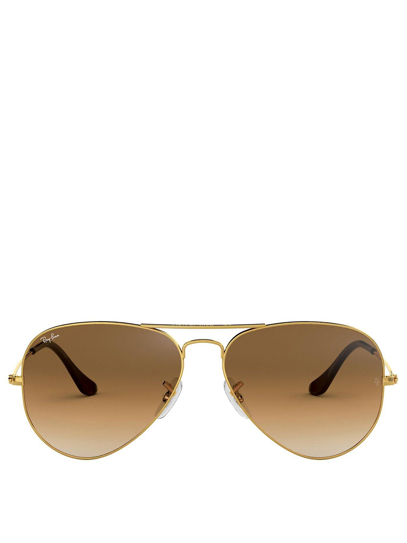 Image 3 of 4 of Ray-Ban Aviator Large Metal Arista Aviator Sunglasses - Brown