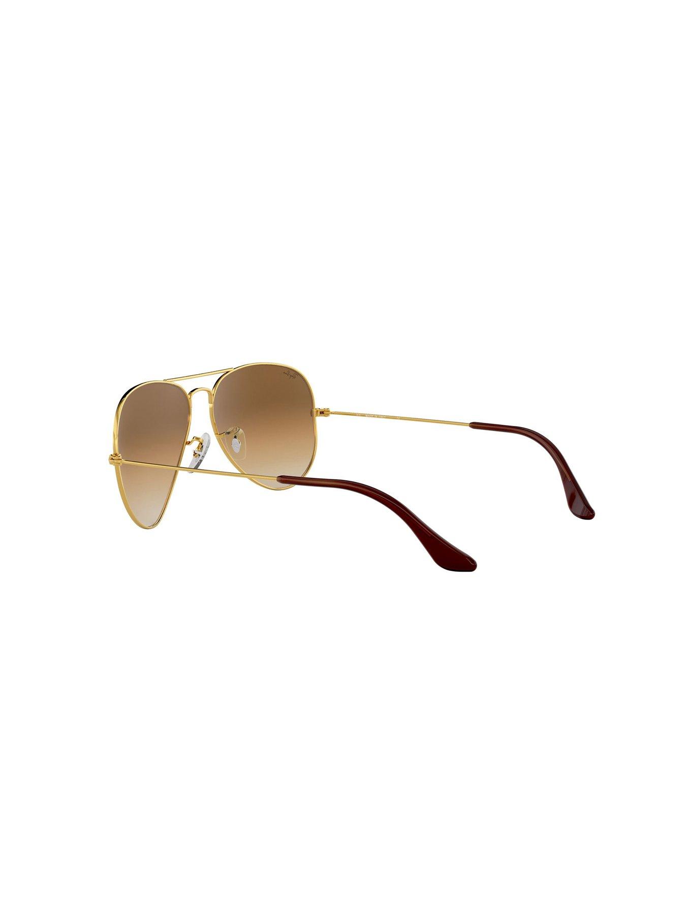 Image 4 of 4 of Ray-Ban Aviator Large Metal Arista Aviator Sunglasses - Brown