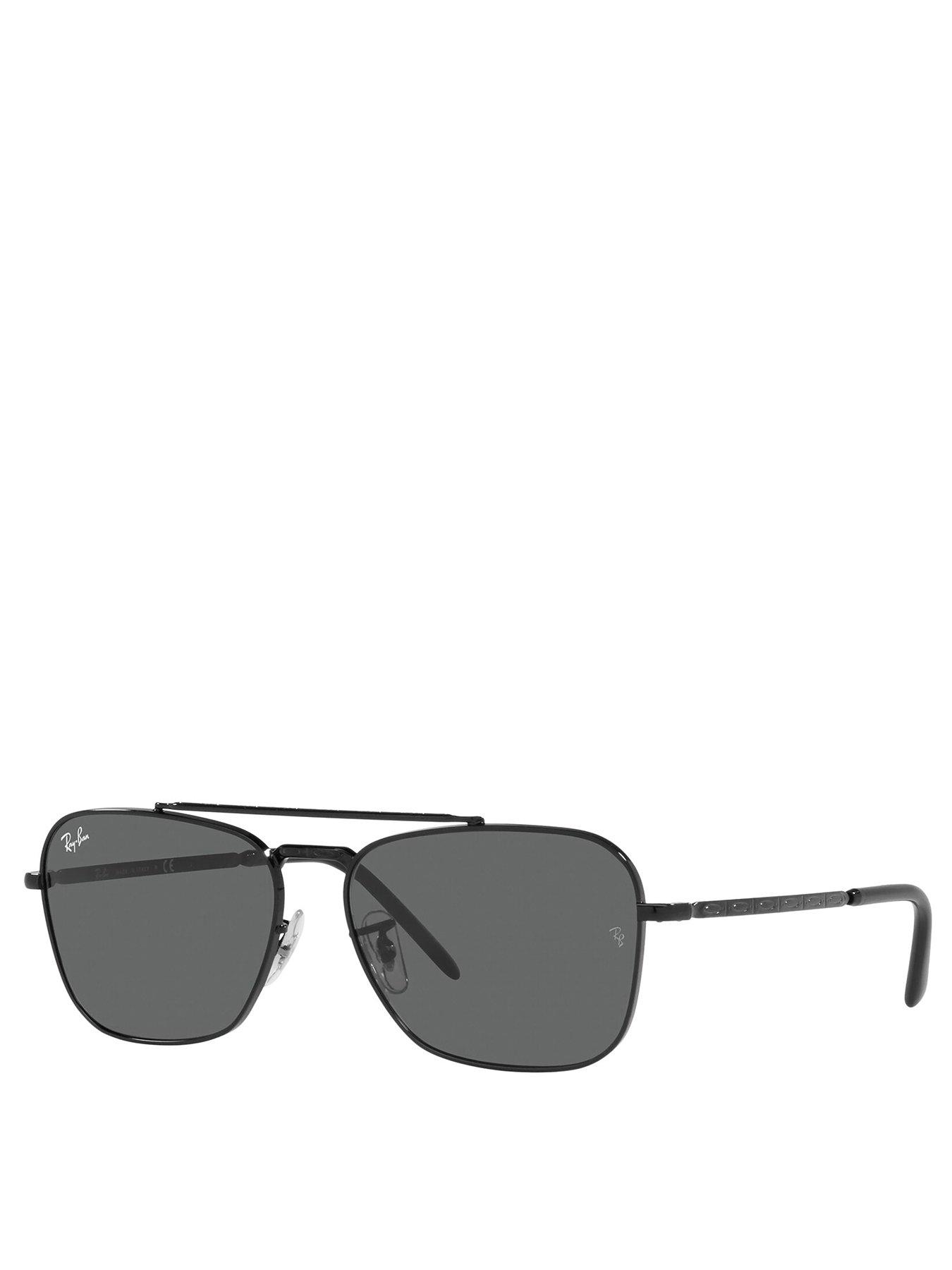 undefined New Caravan Square Sunglasses - Black